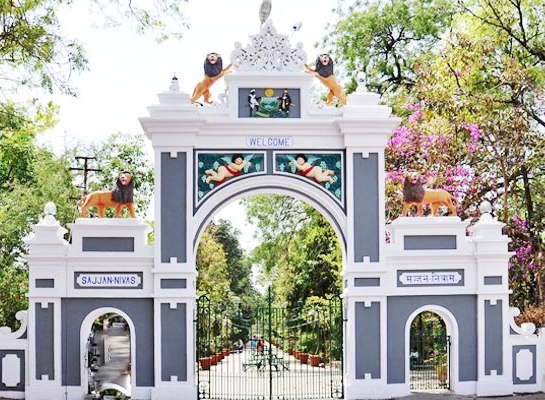 Entrance gate of Gulab Bagh- Udaipur 